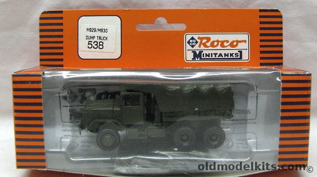 Roco HO Minitanks M929/M930 5 Ton Dump Truck, 538 plastic model kit